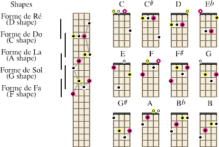 shapes accords majeurs